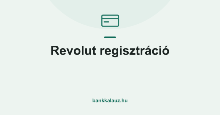 Revolut regisztráció borítókép